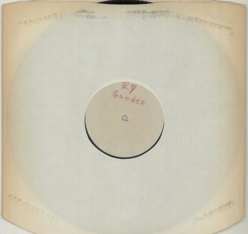 Ry Cooder Ry Cooder - Test Pressing vinyl LP album (LP record) UK RYCLPRY677172