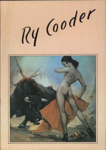 Ry Cooder Ry Cooder tour programme UK RYCTRRY345768