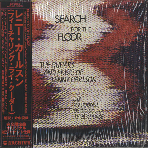 Ry Cooder Search For The Floor CD album (CDLP) Japanese RYCCDSE525123