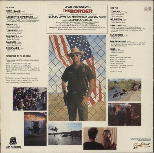 Ry Cooder The Border vinyl LP album (LP record) UK RYCLPTH334137