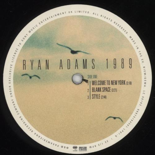 Ryan Adams 1989 2-LP vinyl record set (Double LP Album) UK YAA2L667509