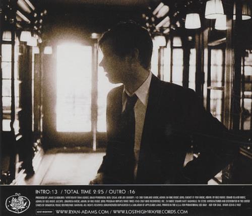 Ryan Adams Everybody Knows CD single (CD5 / 5") US YAAC5EV417654