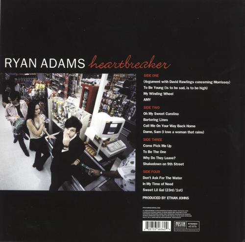 Ryan Adams Heartbreaker - 180gm Vinyl 2-LP vinyl record set (Double LP Album) UK YAA2LHE732783