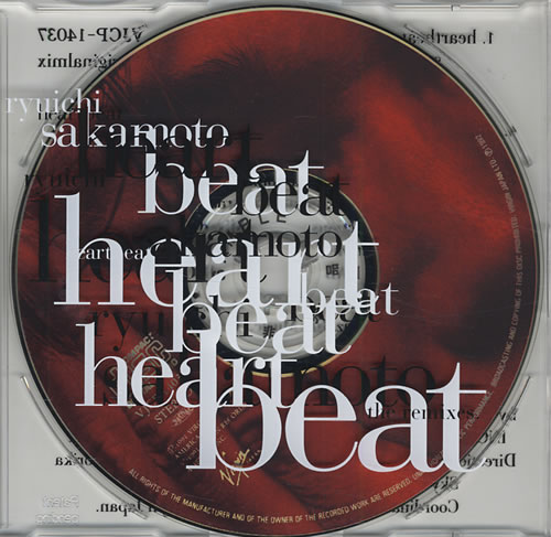 Ryuichi Sakamoto Heartbeat CD single (CD5 / 5") Japanese RYUC5HE430790