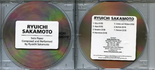 Ryuichi Sakamoto Solo Piano CD album (CDLP) US RYUCDSO139789