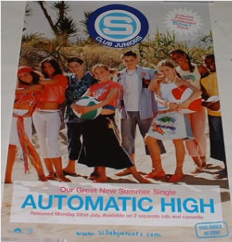 S Club 8 Automatic High poster UK SCJPOAU255294