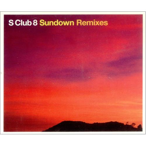 S Club 8 Sundown Remixes CD single (CD5 / 5") European SCJC5SU256860