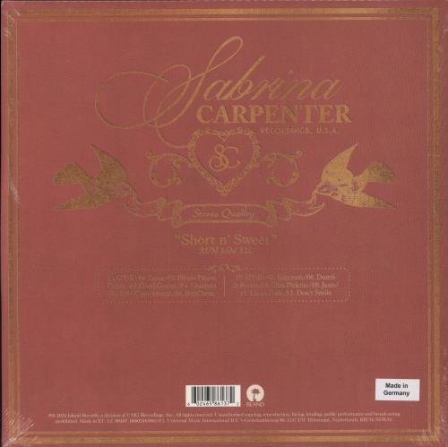 Sabrina Carpenter Short N' Sweet: Artist Webstore - Bottle Green Vinyl + Alt Sleeve - Sealed vinyl LP album (LP record) UK 6DCLPSH862831
