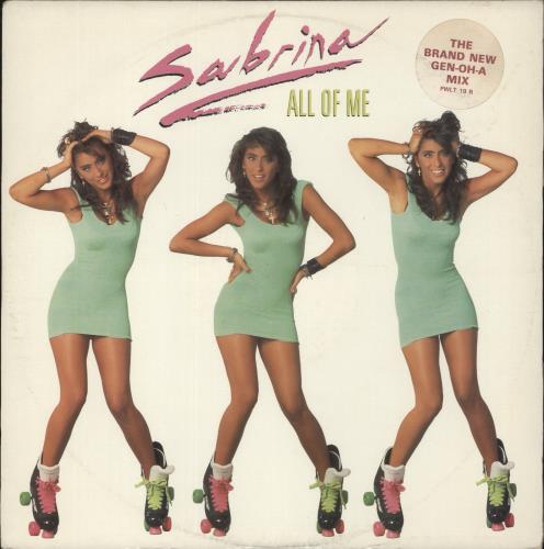 Sabrina All Of Me - Hype Sticker 12" vinyl single (12 inch record / Maxi-single) UK SAB12AL865038