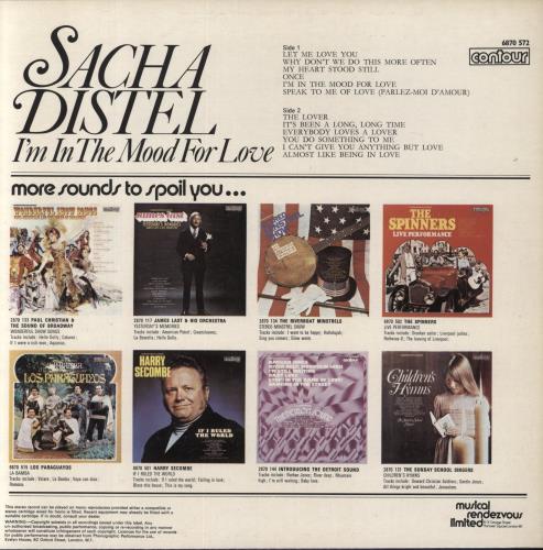Sacha Distel I'm In The Mood For Love vinyl LP album (LP record) UK ISLLPIM684507