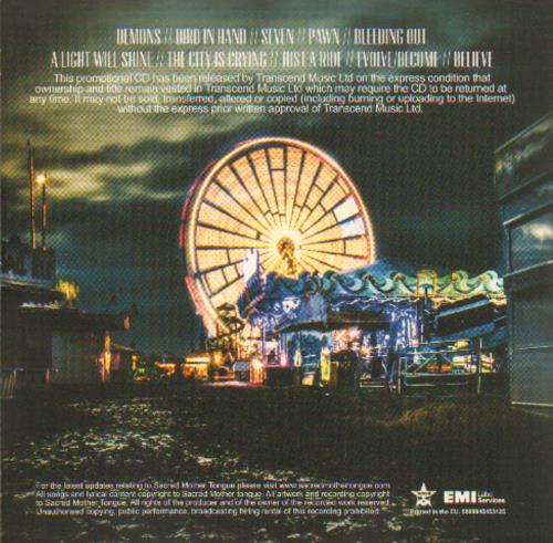 Sacred Mother Tongue Out Of The Darkness CD-R acetate UK WQDCROU642957