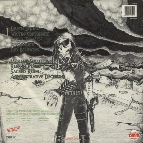 Sacred Reich Ignorance - DMM vinyl LP album (LP record) UK SR3LPIG869486