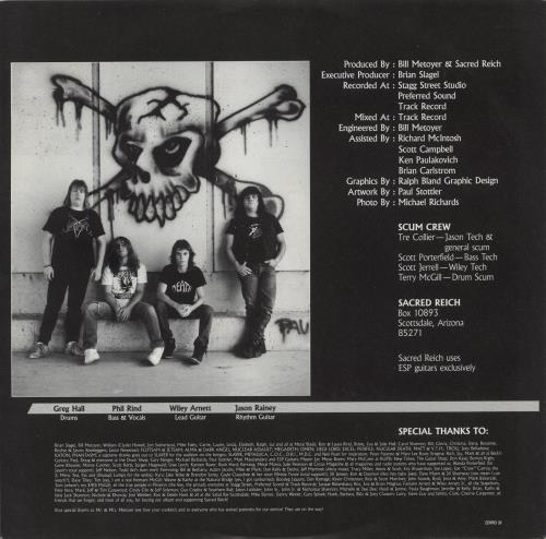 Sacred Reich Ignorance - DMM vinyl LP album (LP record) UK SR3LPIG869486