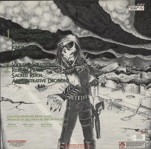 Sacred Reich Ignorance vinyl LP album (LP record) Dutch SR3LPIG579603