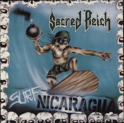 Sacred Reich Surf Nicaragua 12" vinyl single (12 inch record / Maxi-single) Dutch SR312SU830899