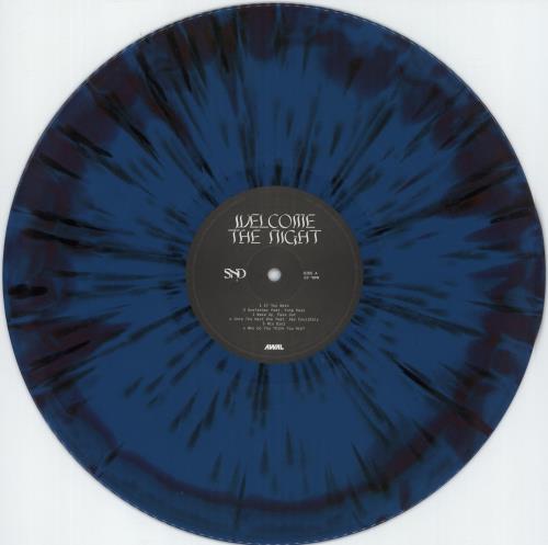 Sad Night Dynamite Welcome The Night - Red and Blue with Black Splatter Vinyl vinyl LP album (LP record) UK 8ANLPWE870411