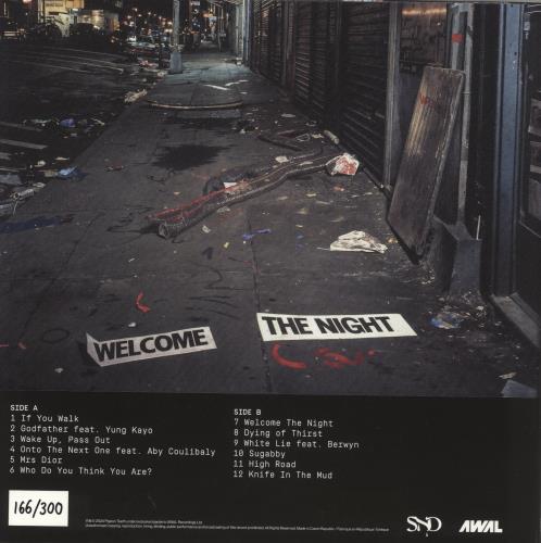 Sad Night Dynamite Welcome The Night - Red and Blue with Black Splatter Vinyl vinyl LP album (LP record) UK 8ANLPWE870411