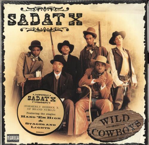 Sadat X Wild Cowboys - stickered shrink 2-LP vinyl record set (Double LP Album) US Y992LWI711982