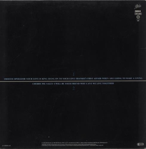 Sade Diamond Life + Hype Sticker vinyl LP album (LP record) Dutch SADLPDI240293