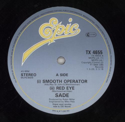 Sade Smooth Operator - Promo Stamped 12" vinyl single (12 inch record / Maxi-single) UK SAD12SM863620