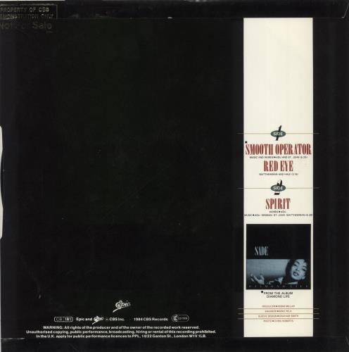 Sade Smooth Operator - Promo Stamped 12" vinyl single (12 inch record / Maxi-single) UK SAD12SM863620