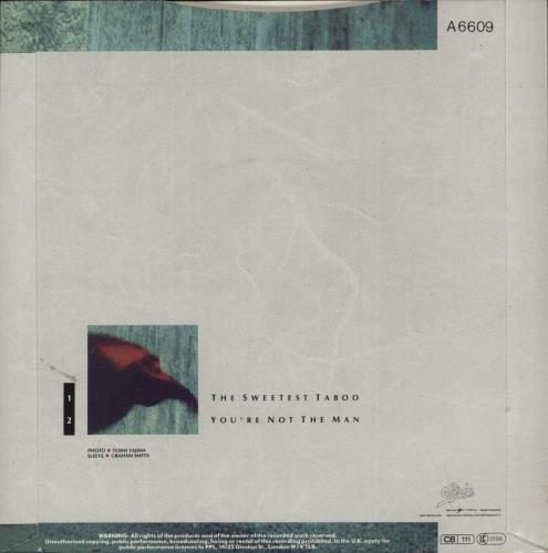 Sade Sweetest Taboo 7" vinyl single (7 inch record / 45) UK SAD07SW304737