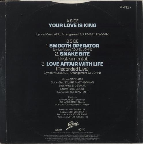 Sade Your Love Is King - EX 12" vinyl single (12 inch record / Maxi-single) UK SAD12YO888474