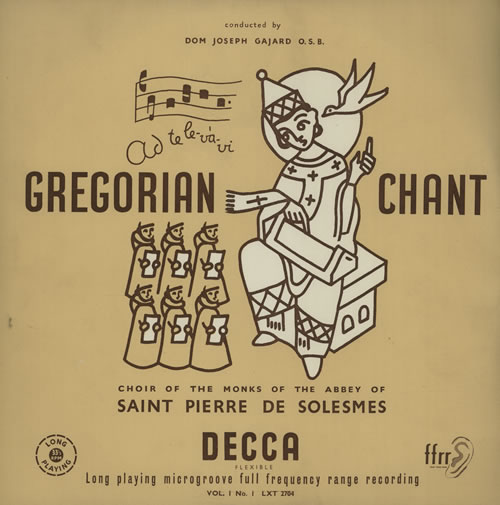 Saint Pierre De Solesmes Gregorian Chant Vol. 1 No. 1: Kyriale vinyl LP album (LP record) UK XBILPGR639300