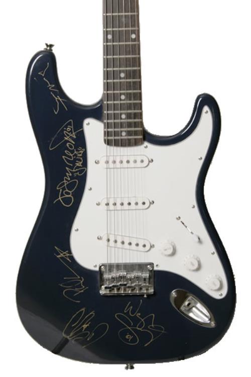 Saliva Autographed Squier Bullet Guitar guitar US AIVGTAU505381