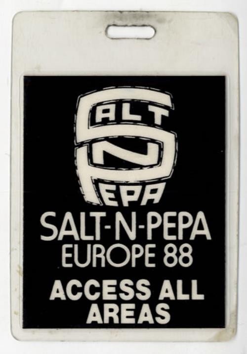 Salt N Pepa Europe 88 tour pass UK S-PTPEU556818
