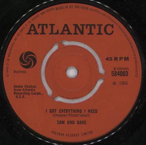 Sam & Dave Hold On! I'm A Comin' 7" vinyl single (7 inch record / 45) UK SXD07HO578891