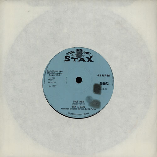 Sam & Dave Soul Man - Solid 7" vinyl single (7 inch record / 45) UK SXD07SO568876