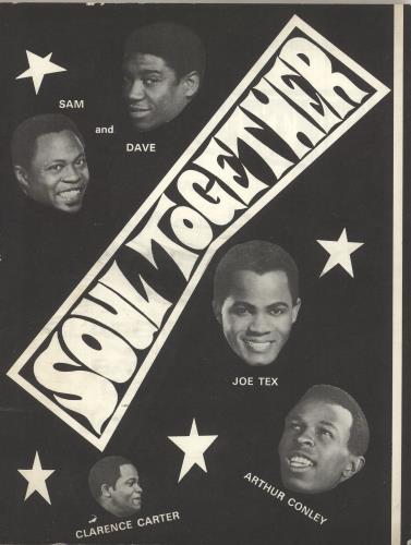 Sam & Dave Soul Together tour programme UK SXDTRSO742988