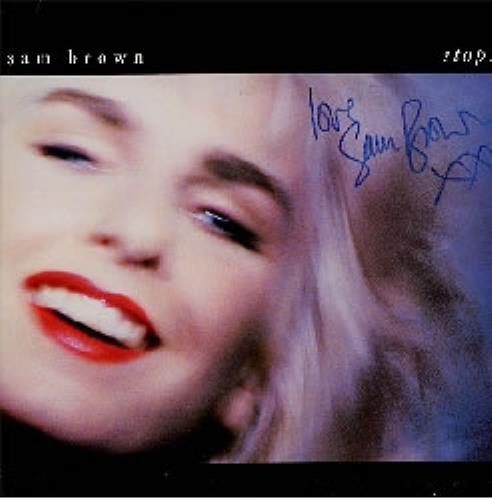 Sam Brown Stop! - Autographed vinyl LP album (LP record) UK BWNLPST187749