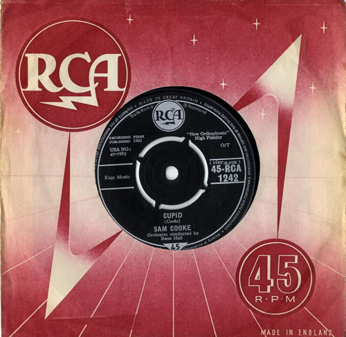 Sam Cooke Cupid 7" vinyl single (7 inch record / 45) UK SAK07CU419776