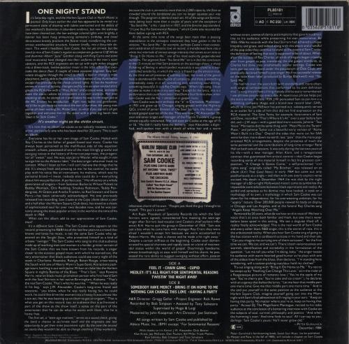 Sam Cooke Live At The Harlem Square, 1963 vinyl LP album (LP record) Italian SAKLPLI727694