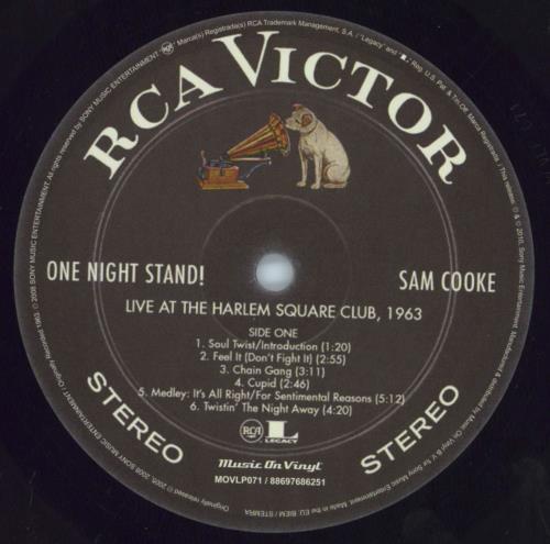 Sam Cooke One Night Stand! Live At The Harlem Square Club vinyl LP album (LP record) Dutch SAKLPON814854