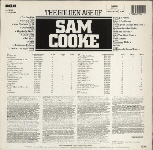 Sam Cooke The Golden Age Of vinyl LP album (LP record) German SAKLPTH773827