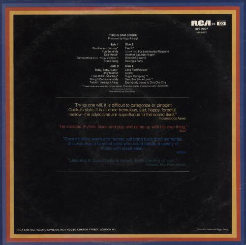 Sam Cooke This Is Sam Cooke 2-LP vinyl record set (Double LP Album) UK SAK2LTH737851