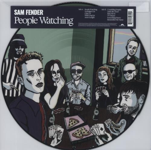 Sam Fender People Watching - Neal Fox Artwork Picture Disc + Autographed Lyric Print picture disc LP (vinyl picture disc album) UK 0BNPDPE863580