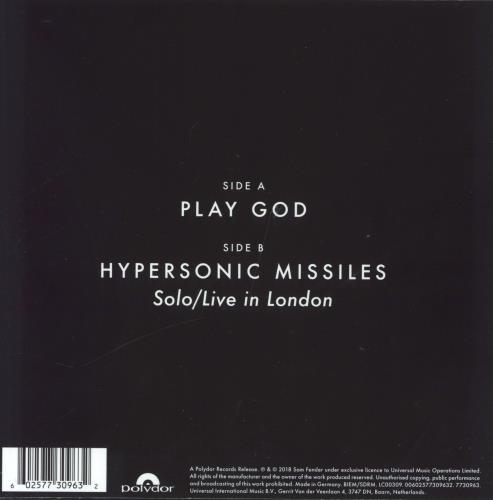 Sam Fender Play God 7" vinyl single (7 inch record / 45) UK 0BN07PL828689