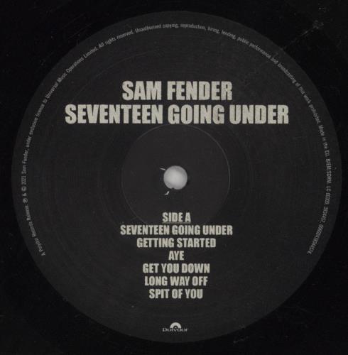Sam Fender Seventeen Going Under - 180gm vinyl LP album (LP record) UK 0BNLPSE851634
