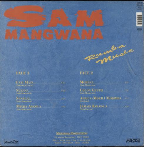 Sam Mangwana Rumba Music vinyl LP album (LP record) French 8A7LPRU881663