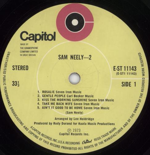 Sam Neely Sam Neely - 2 vinyl LP album (LP record) UK 6SNLPSA599240