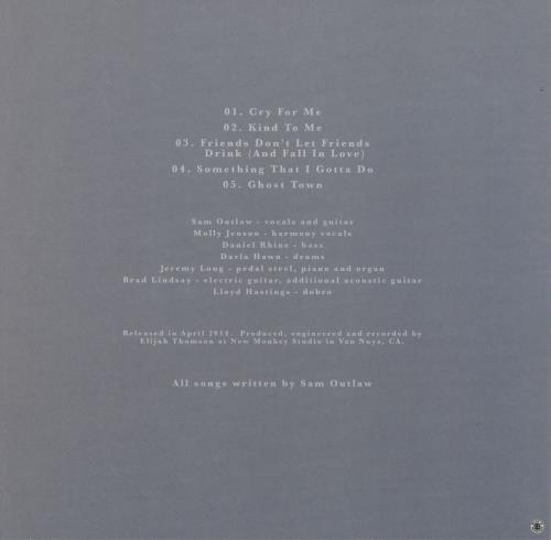 Sam Outlaw Sam Outlaw - White Vinyl 10" vinyl single (10 inch record) US 2ZO10SA761220