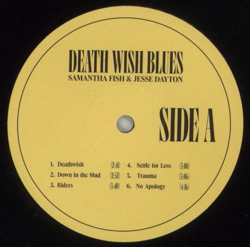 Samantha Fish Death Wish Blues vinyl LP album (LP record) UK 7FVLPDE874170