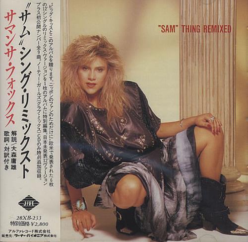 Samantha Fox "Sam" Thing Remixed CD album (CDLP) Japanese FOXCDSA123181
