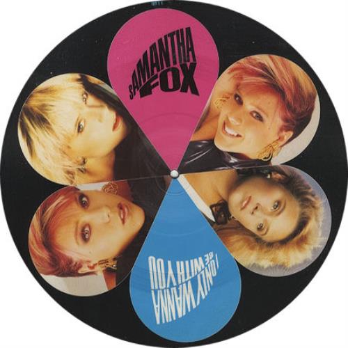 Samantha Fox I Only Wanna Be With You 12" vinyl picture disc (12 inch picture record) UK FOX2PIO08107
