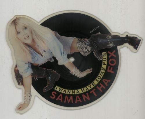 Samantha Fox I Wanna Have Some Fun shaped picture disc (picture disc vinyl record) UK FOXSHIW38820