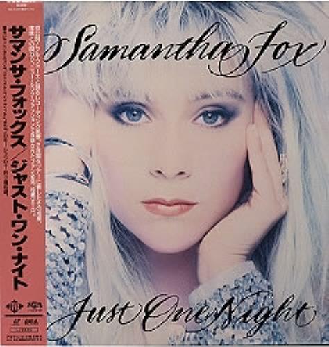 Samantha Fox Just One Night laserdisc / lazerdisc Japanese FOXLZJU176150